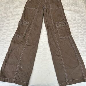 Kids Brown Cargo Pants